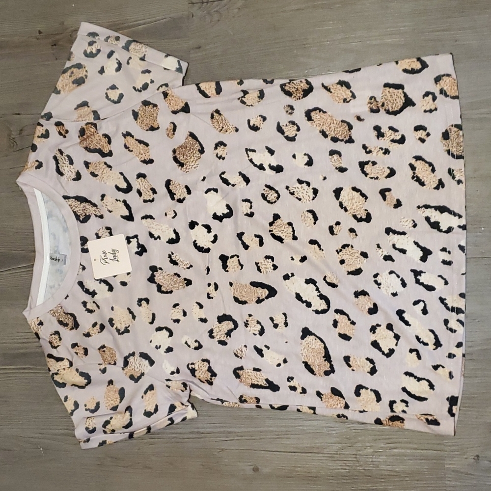 Pixie Lady | Leopard Print Tee | Small